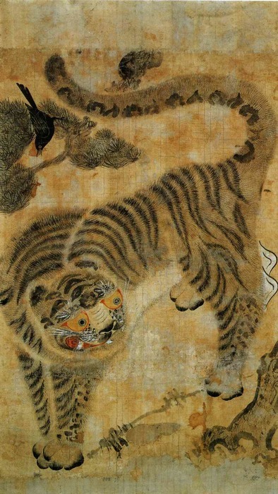 朝鮮民画（4）「虎図」: わくわくアート情報