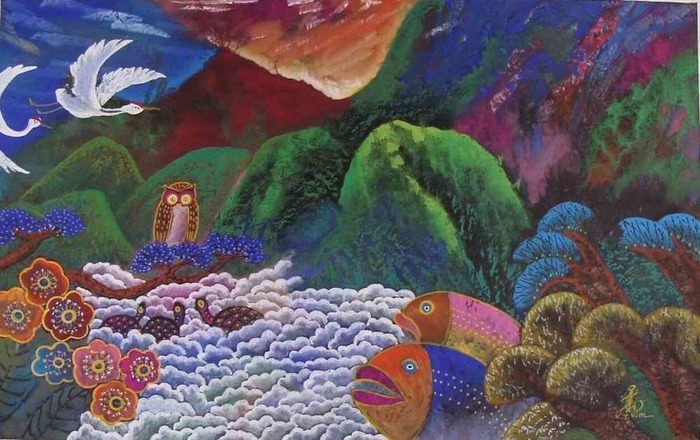 金圭泰(KIM KYU-TAE)「現代的な民画の世界」: わくわくアート情報